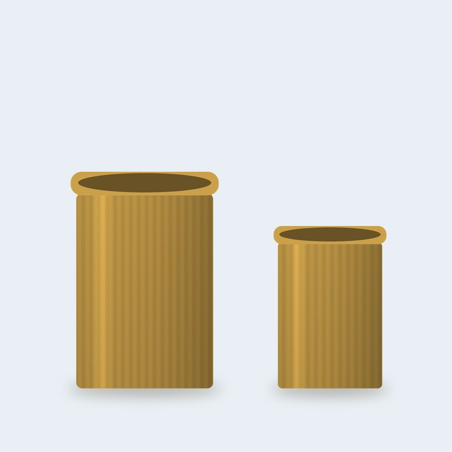 Brass Finish Metal Planter
